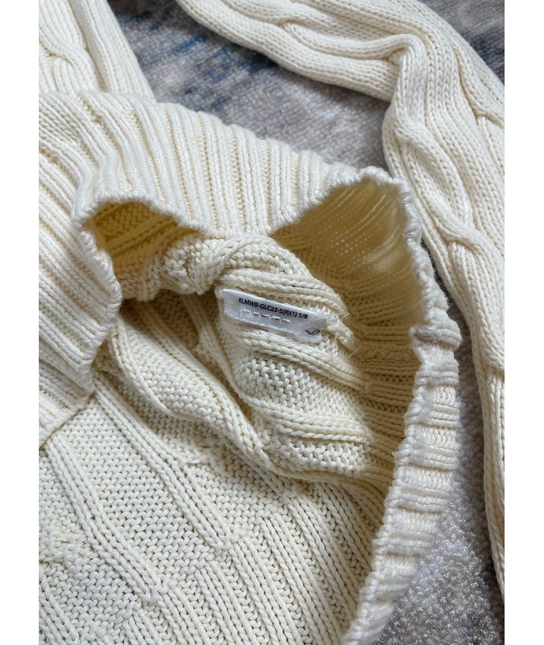 POLO RALPH LAUREN Бежевый хлопковый джемпер / свитер, фото 5