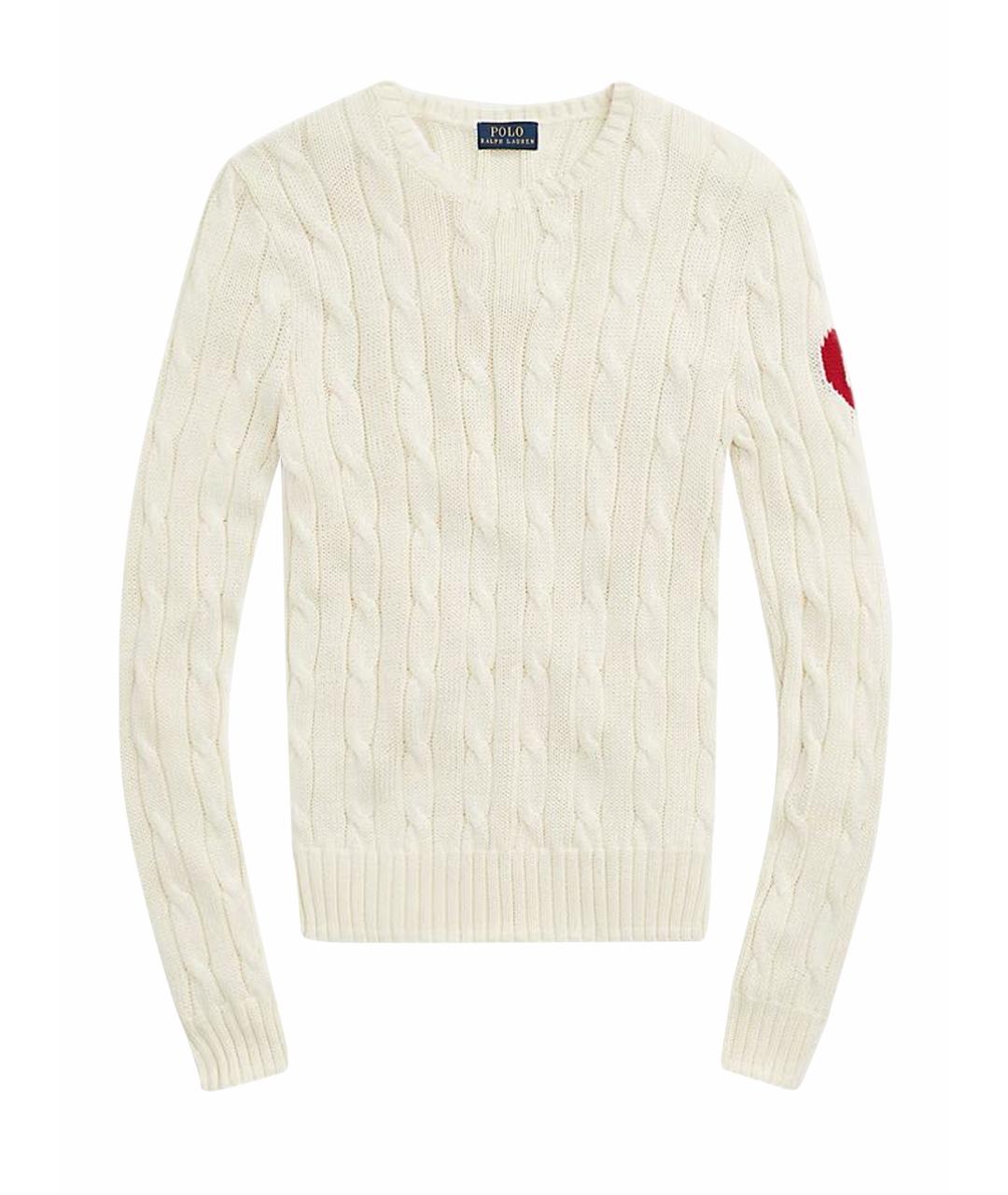 POLO RALPH LAUREN Бежевый хлопковый джемпер / свитер, фото 1