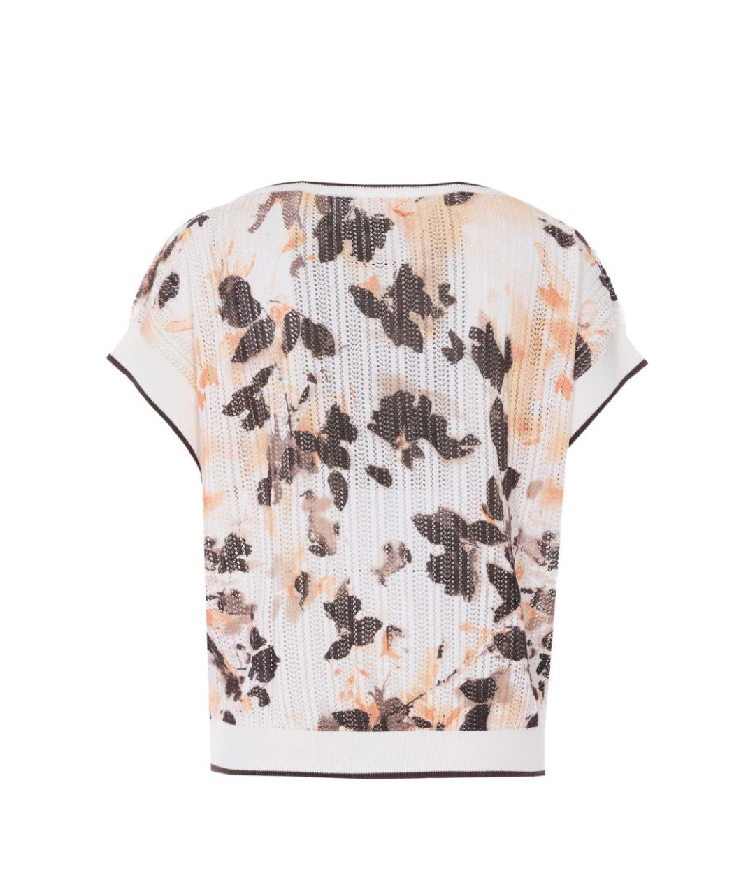 LIU JO Коричневая хлопковая футболка, фото 4