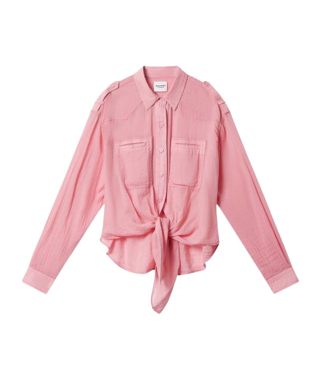 ISABEL MARANT Розовая хлопковая рубашка, фото 1