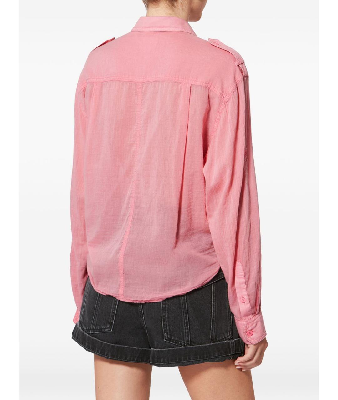ISABEL MARANT Розовая хлопковая рубашка, фото 3