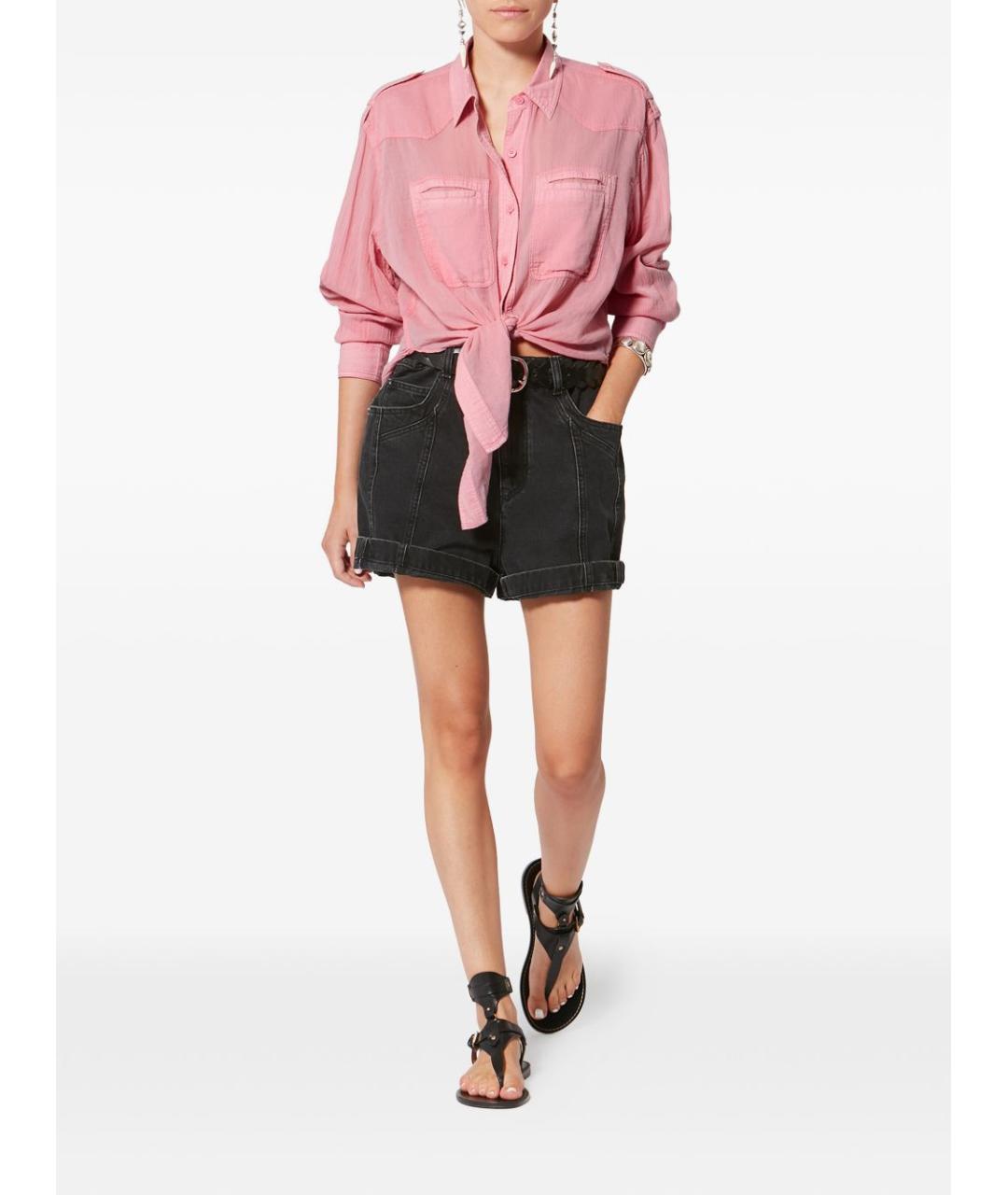 ISABEL MARANT Розовая хлопковая рубашка, фото 5