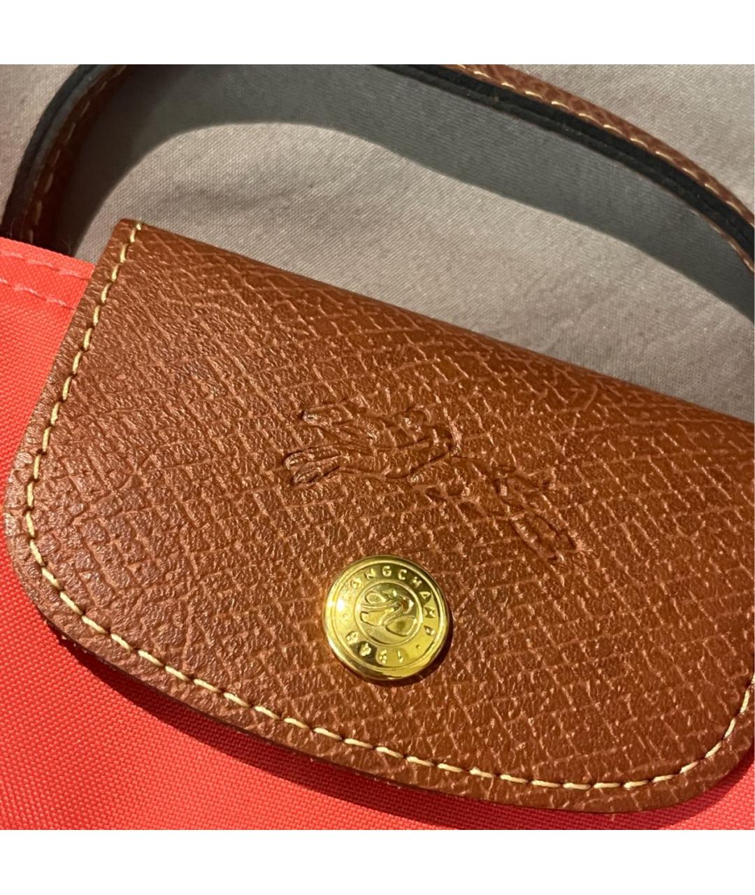 LONGCHAMP Красная сумка с короткими ручками, фото 6