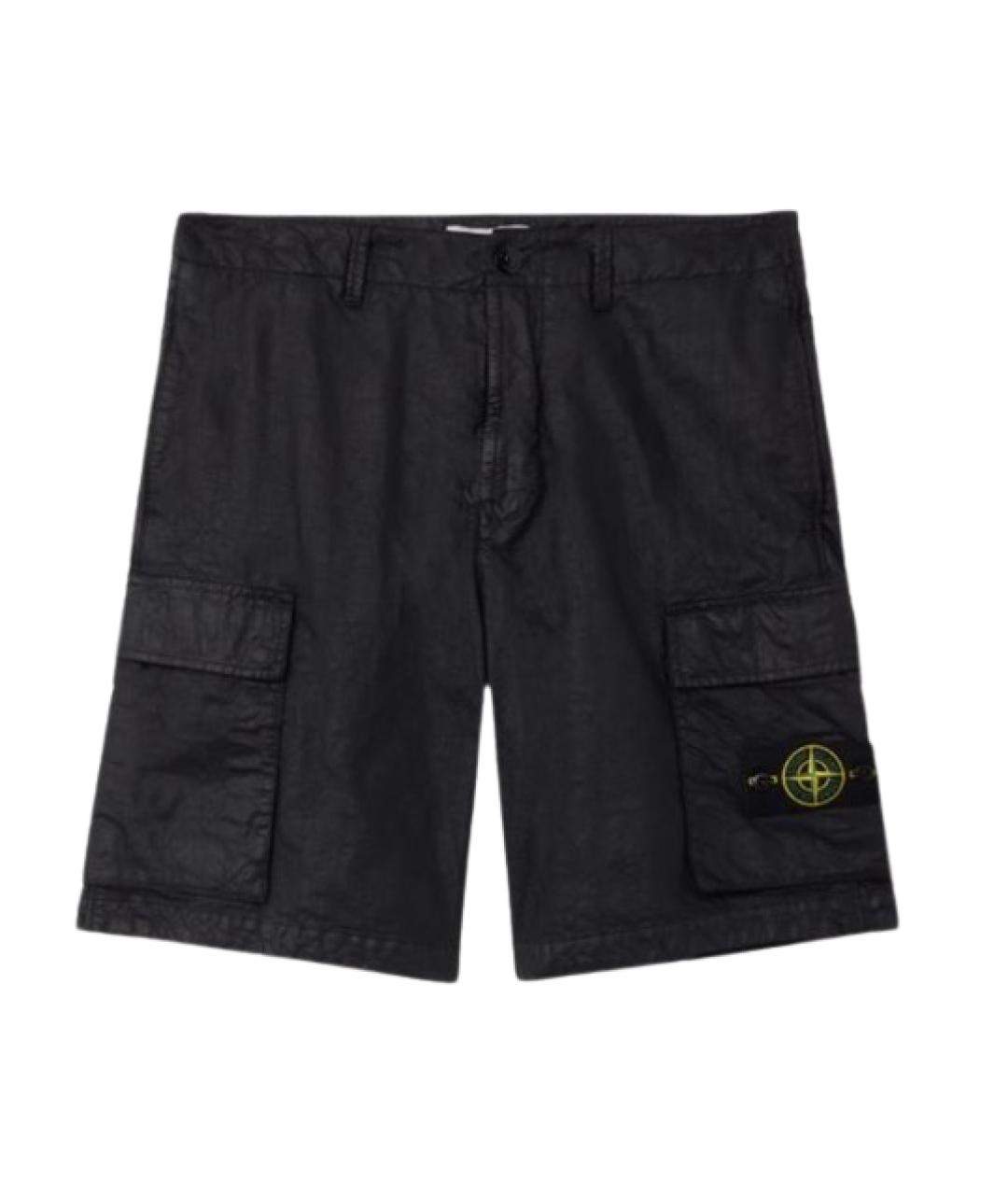 STONE ISLAND Черные шорты, фото 1
