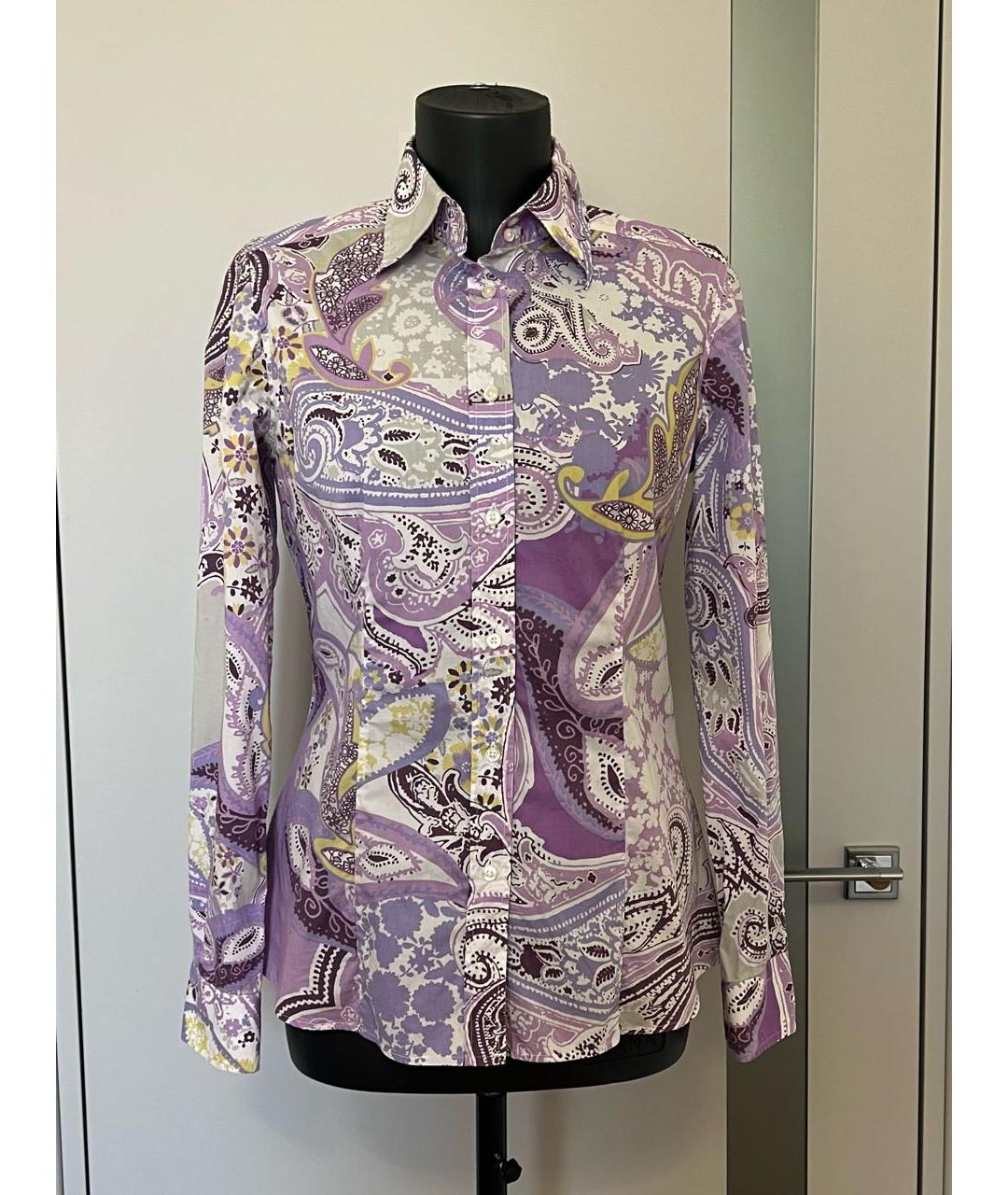 ETRO Мульти хлопко-эластановая рубашка, фото 8