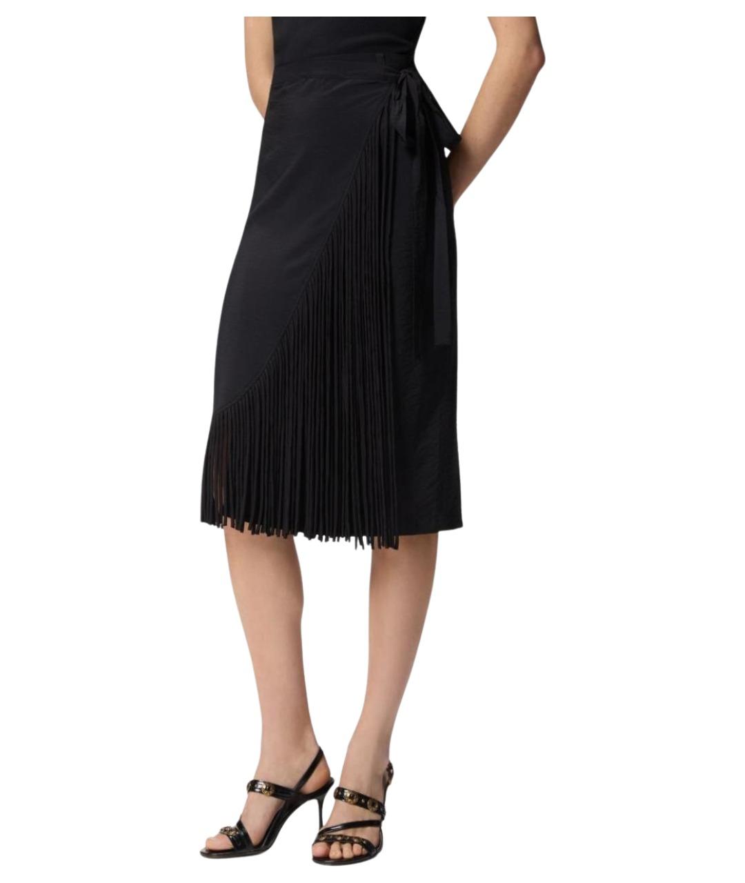 PINKO Черная юбка миди, фото 5