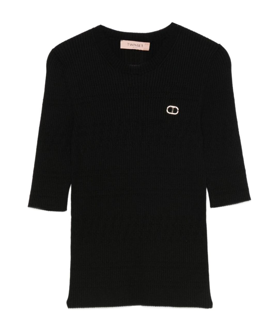 TWIN-SET Черный джемпер / свитер, фото 1