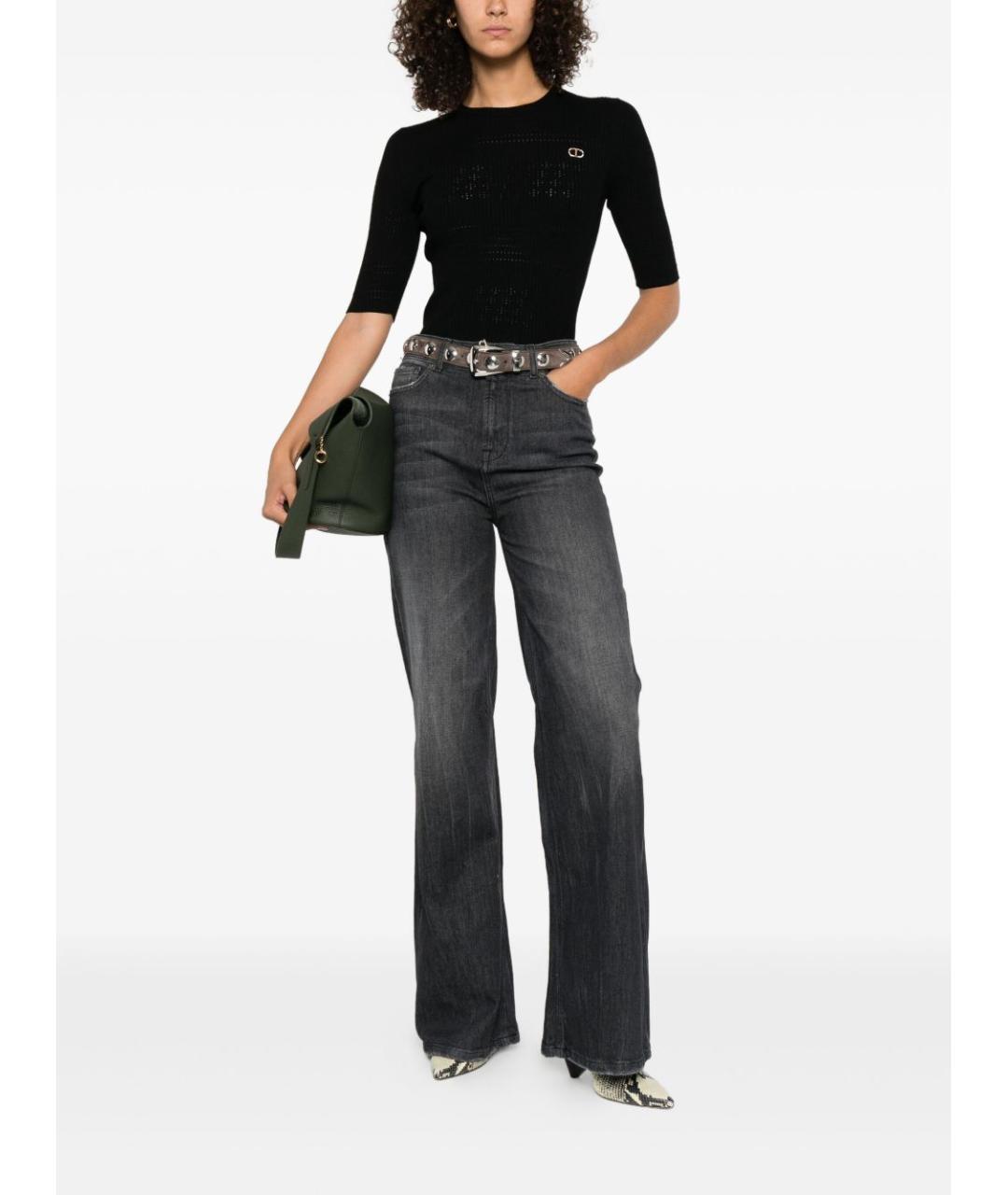 TWIN-SET Черный джемпер / свитер, фото 4