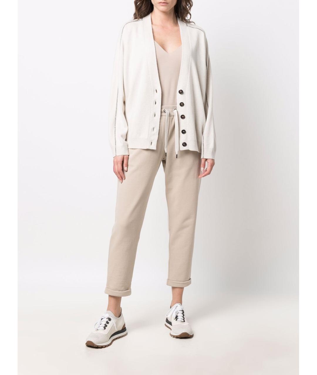 BRUNELLO CUCINELLI Бежевая майка, фото 4