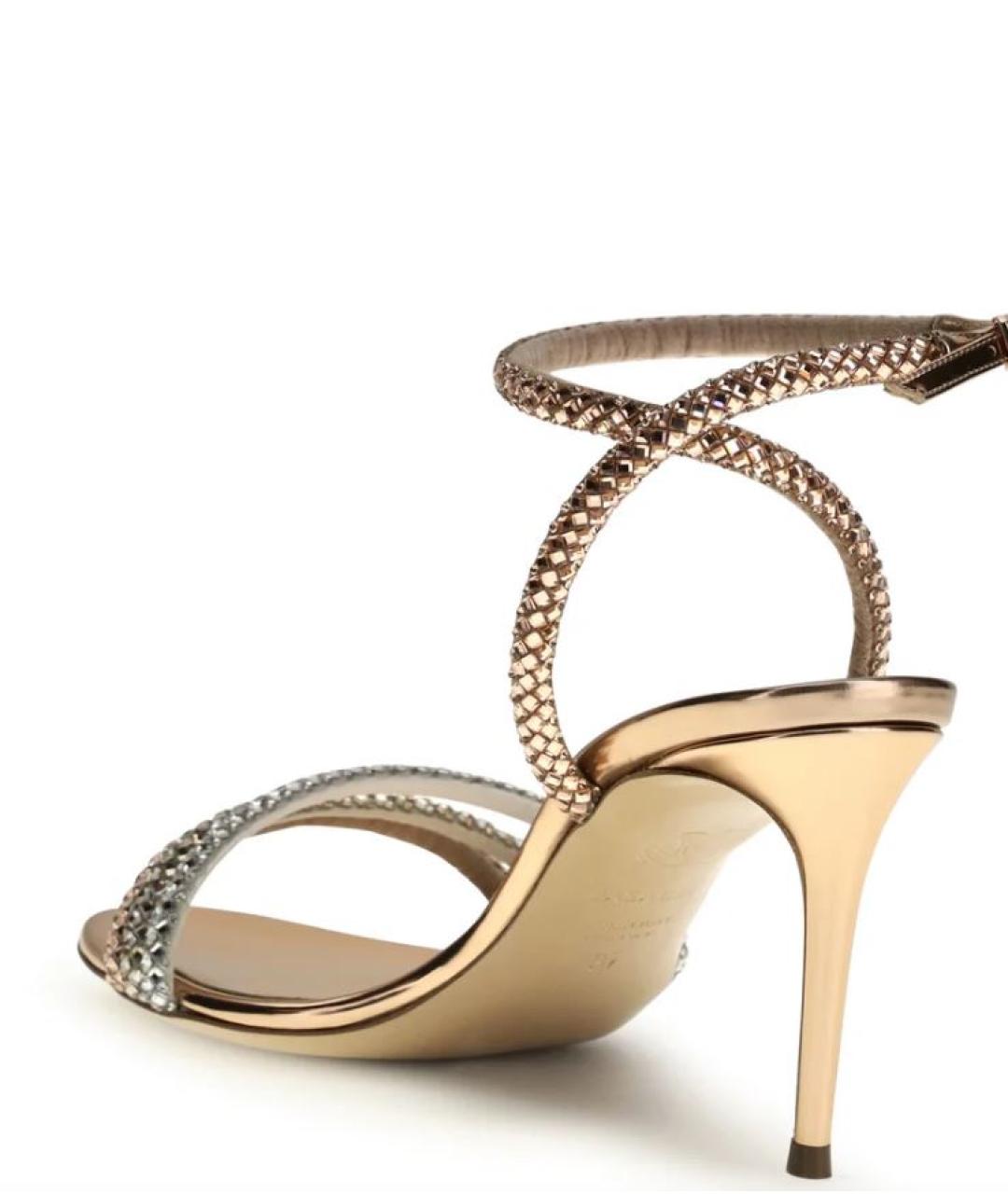 CASADEI Золотые босоножки, фото 2