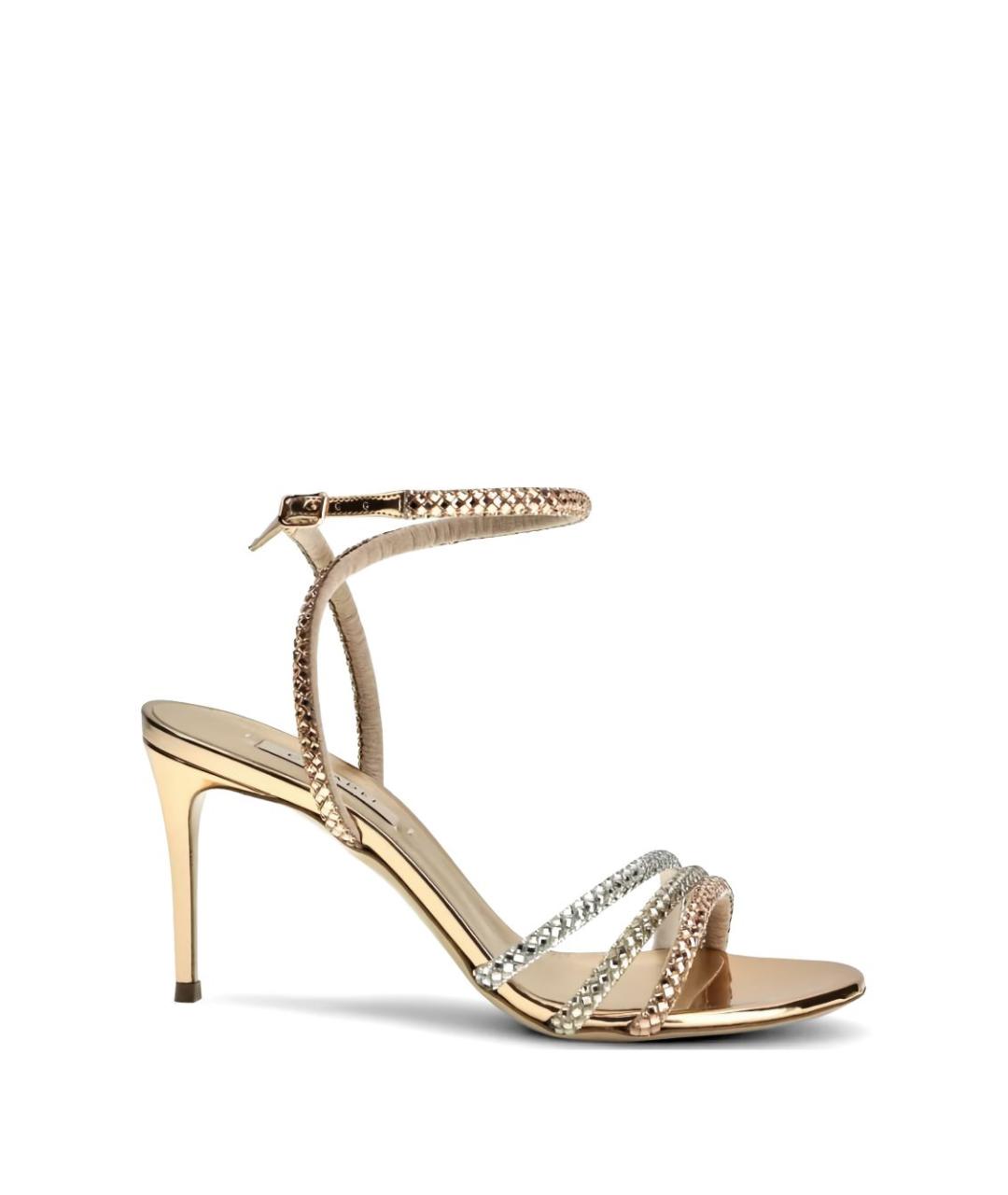 CASADEI Золотые босоножки, фото 3