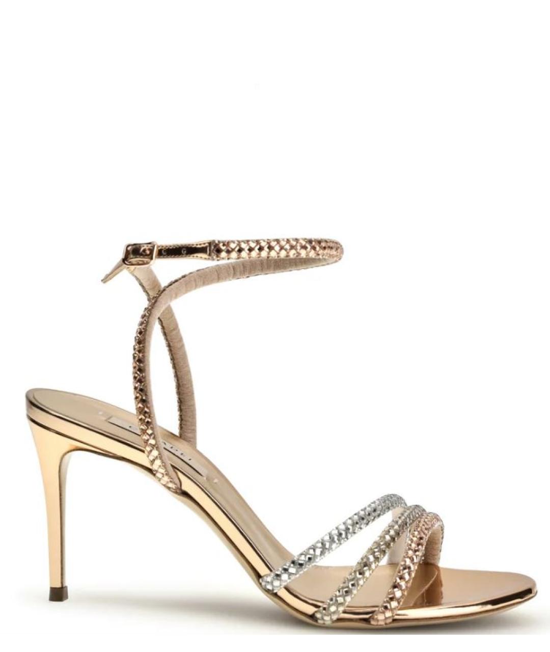 CASADEI Золотые босоножки, фото 1