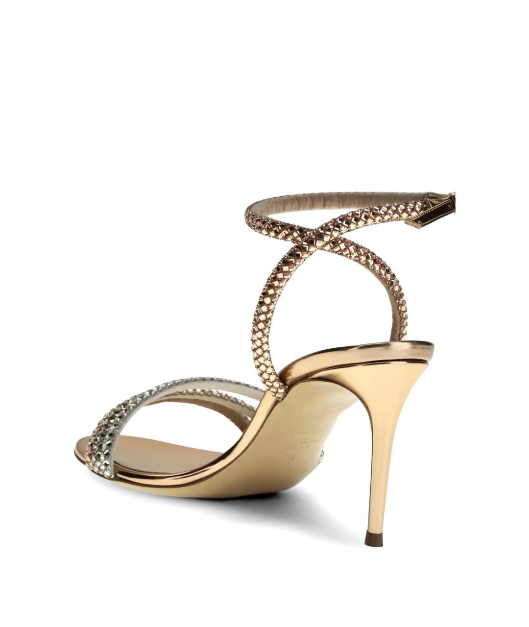 CASADEI Золотые босоножки, фото 4