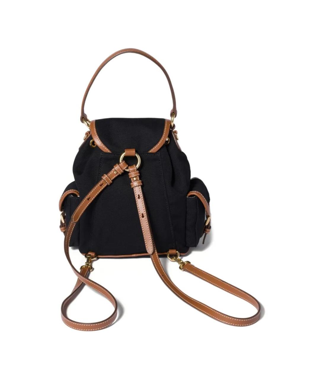 MIU MIU Черный тканевый рюкзак, фото 4