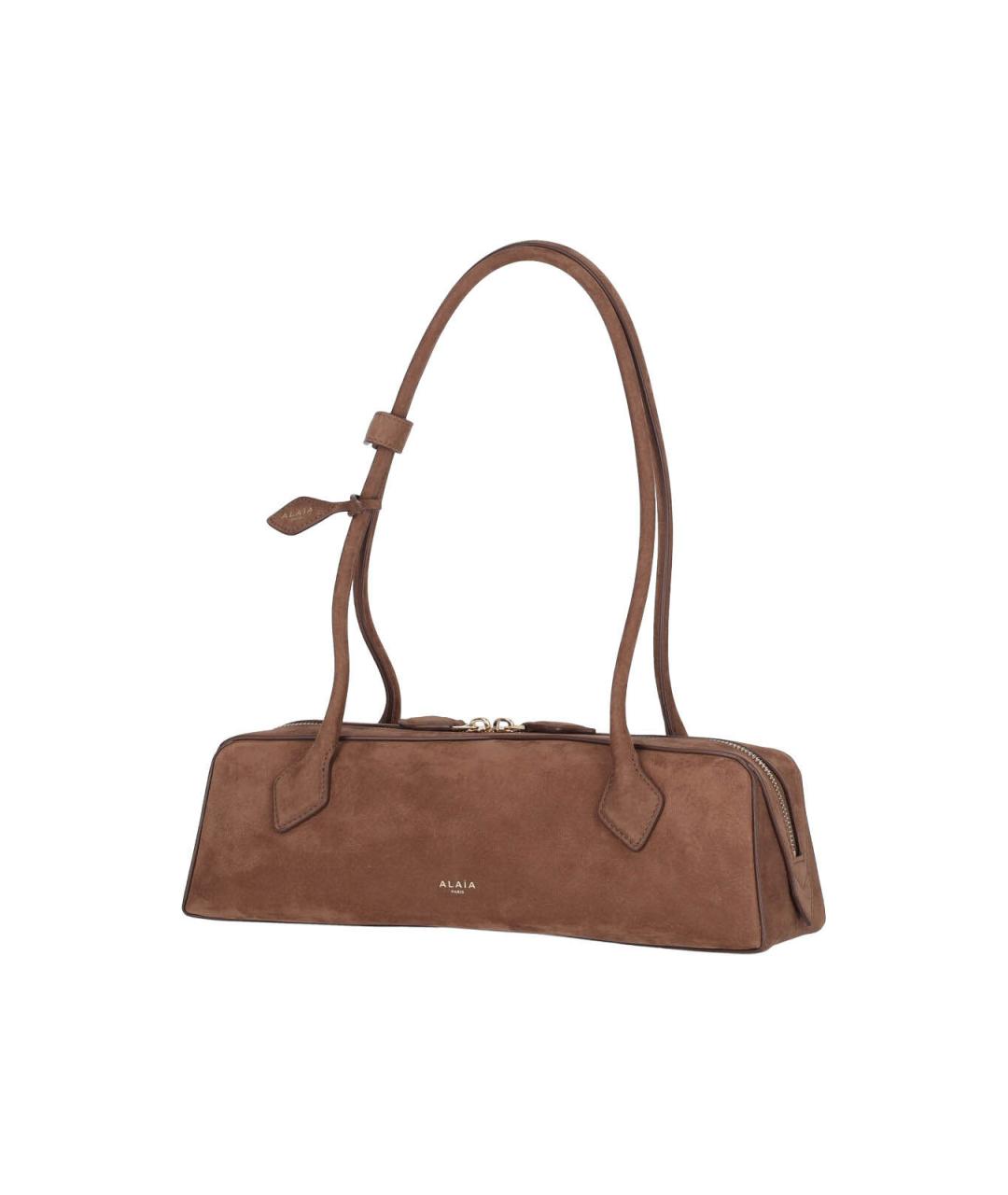 ALAIA Коричневая замшевая сумка через плечо, фото 2