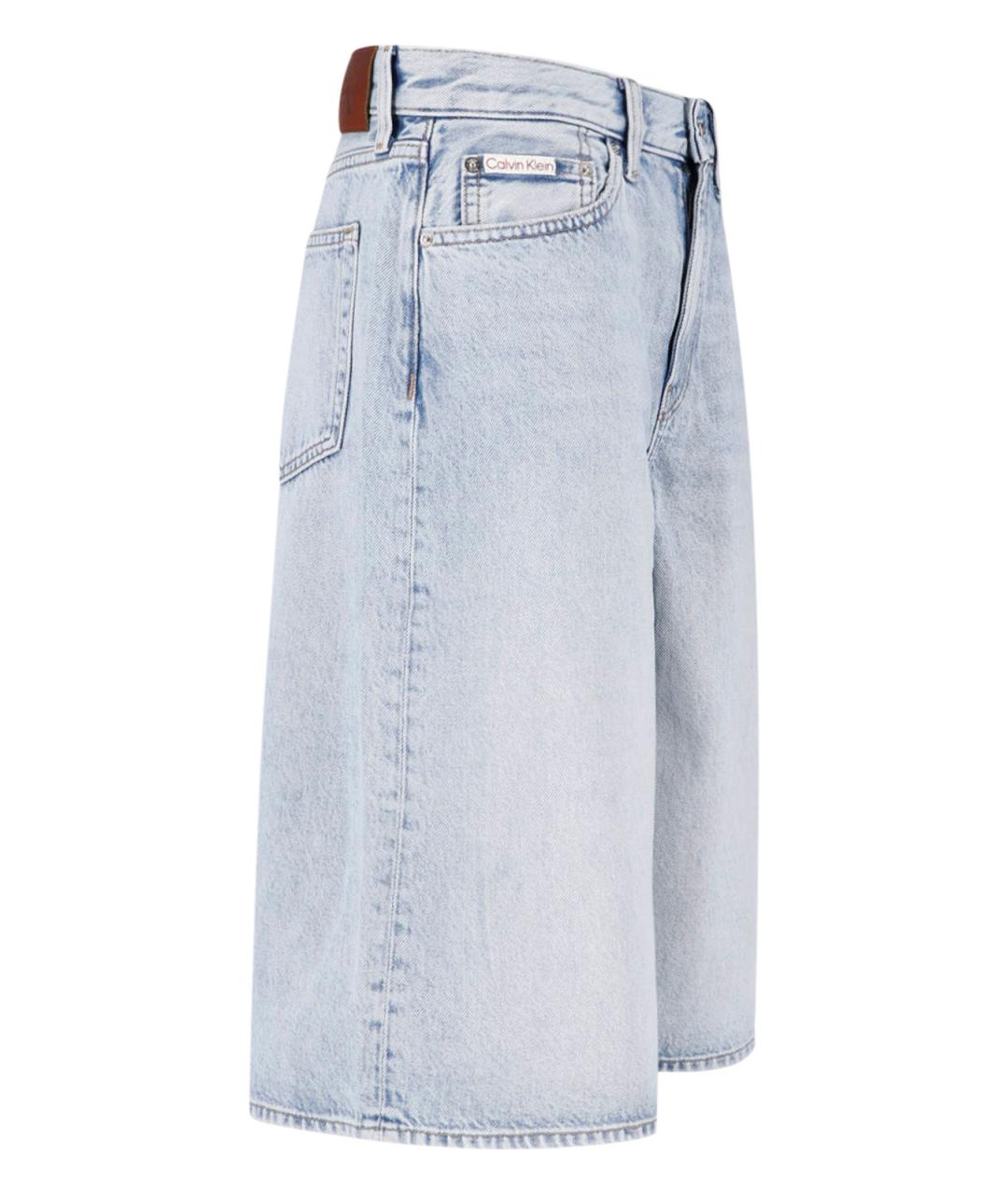 CALVIN KLEIN Голубые хлопковые шорты, фото 3