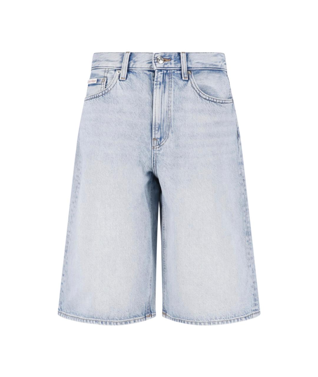 CALVIN KLEIN Голубые хлопковые шорты, фото 1