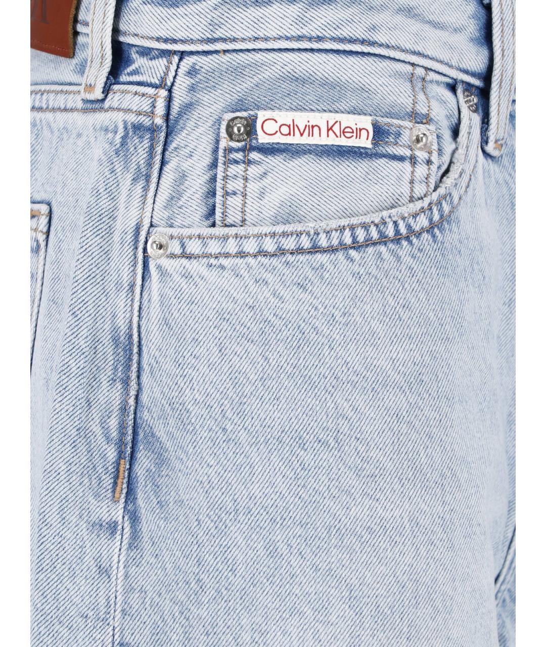 CALVIN KLEIN Голубые хлопковые шорты, фото 4