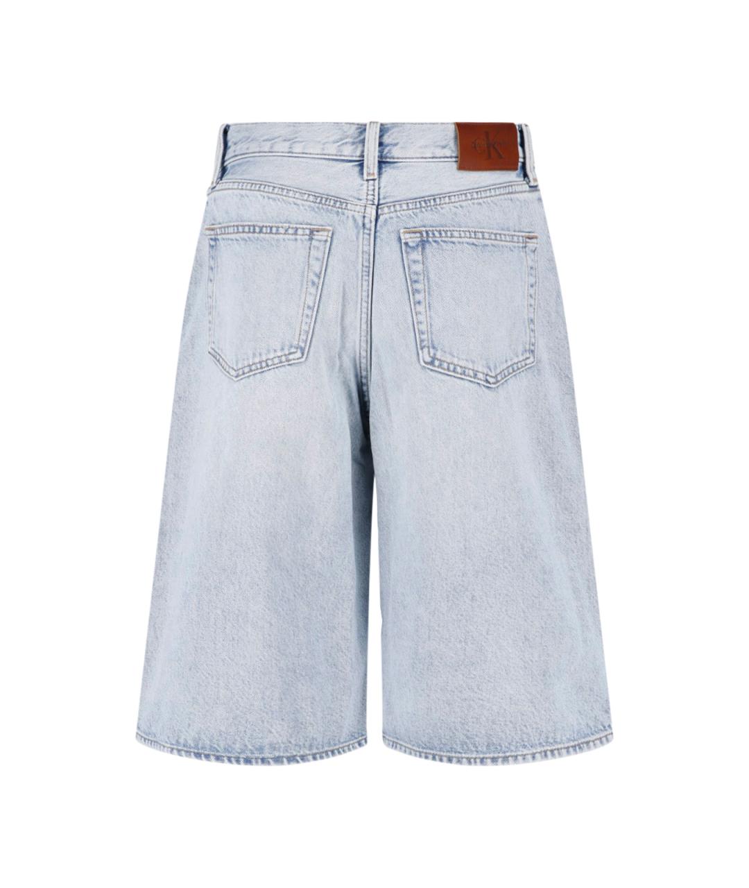 CALVIN KLEIN Голубые хлопковые шорты, фото 2