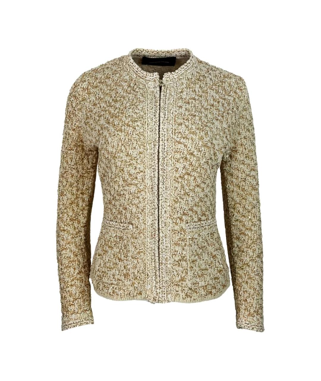 FABIANA FILIPPI Золотая хлопковая куртка, фото 3