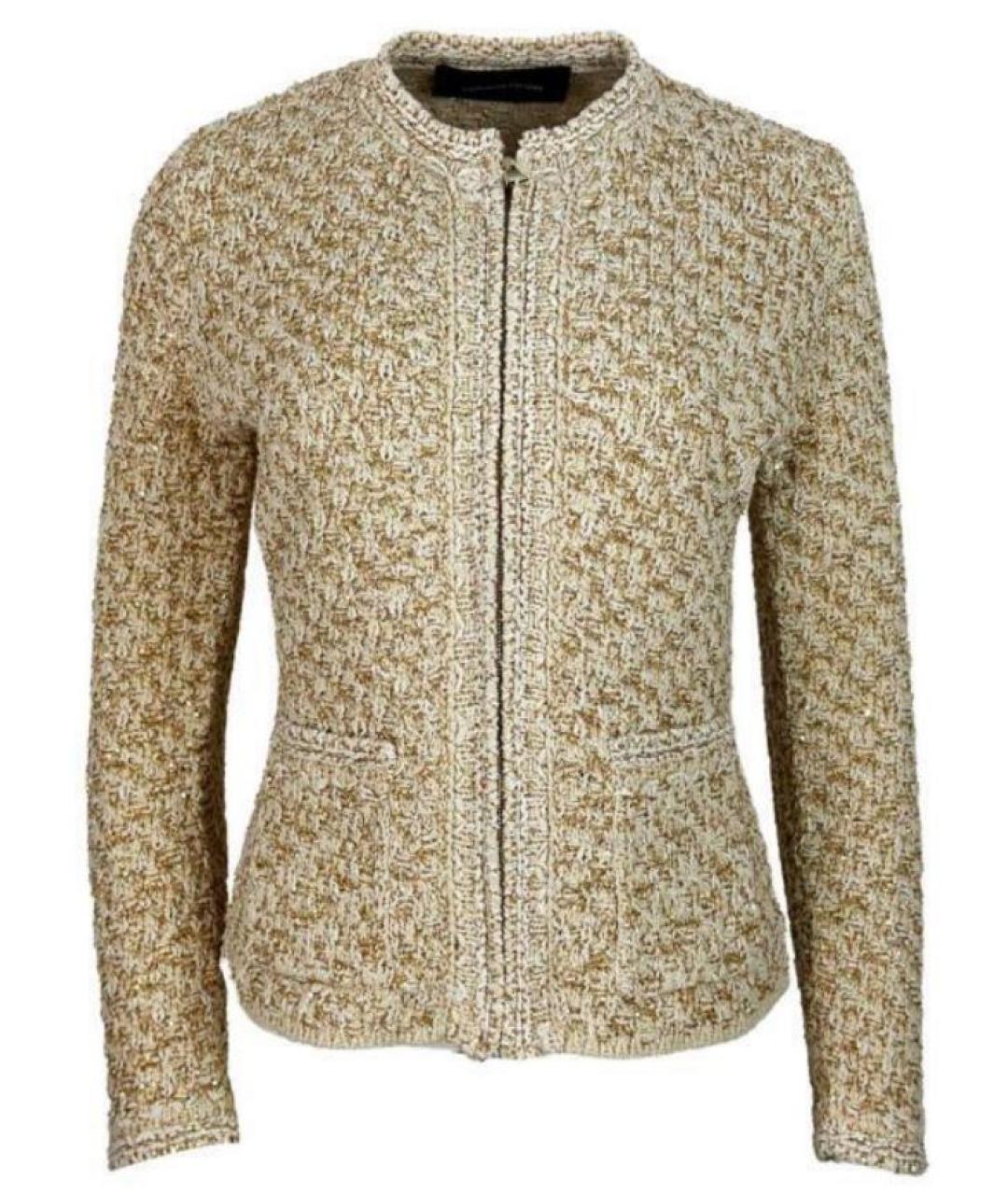 FABIANA FILIPPI Золотая хлопковая куртка, фото 1