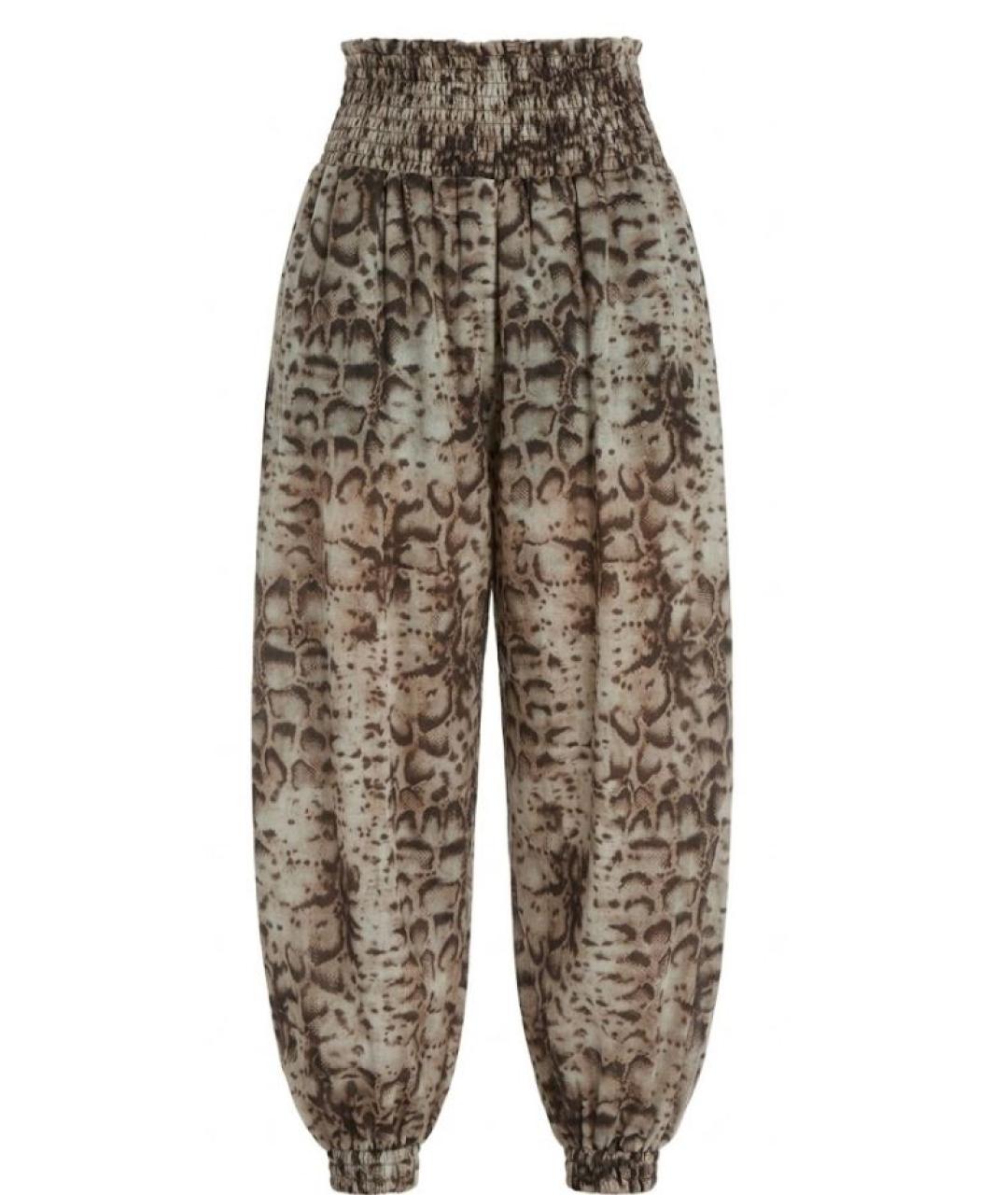 PINKO Бежевые прямые брюки, фото 1