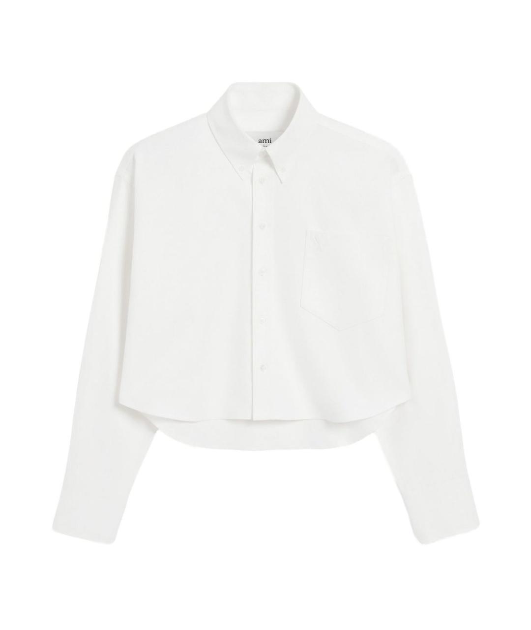 Ami Paris Белая хлопковая рубашка, фото 1