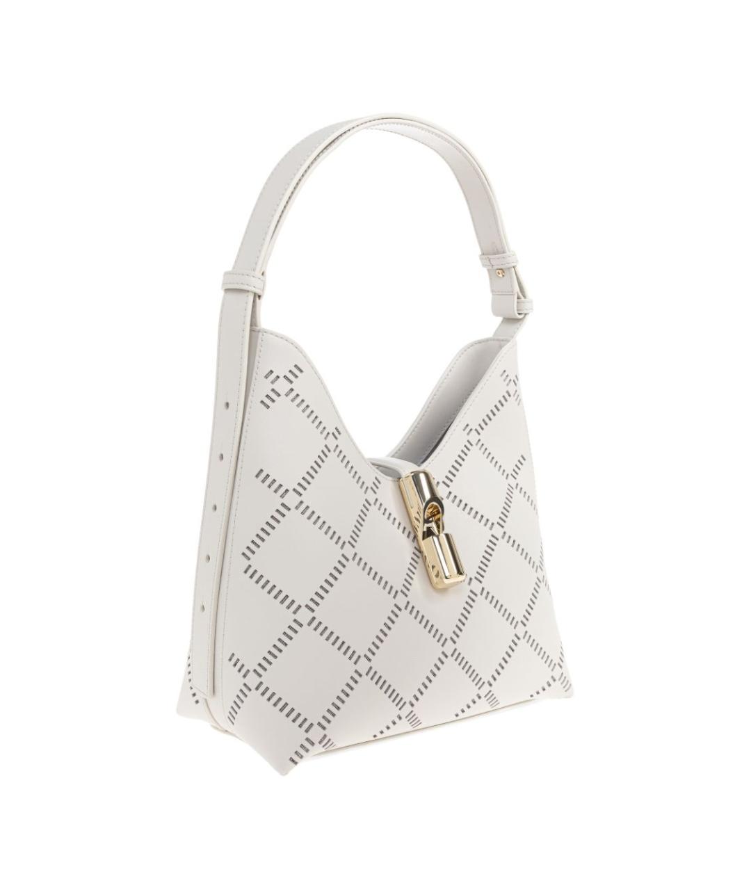 FURLA Белая кожаная сумка тоут, фото 2