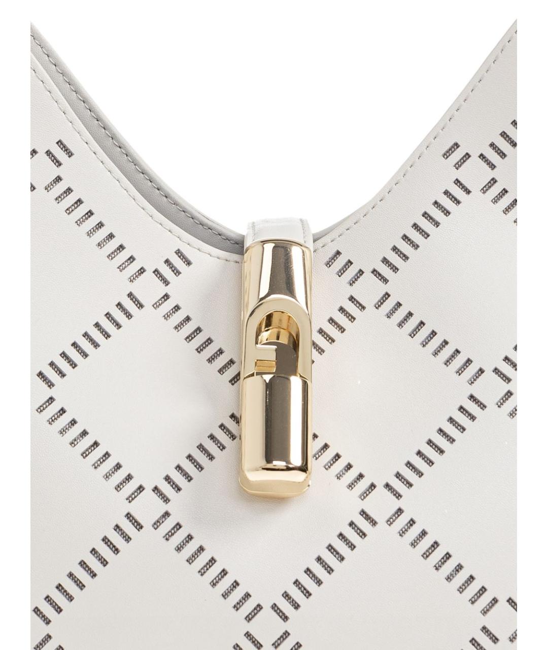 FURLA Белая кожаная сумка тоут, фото 5