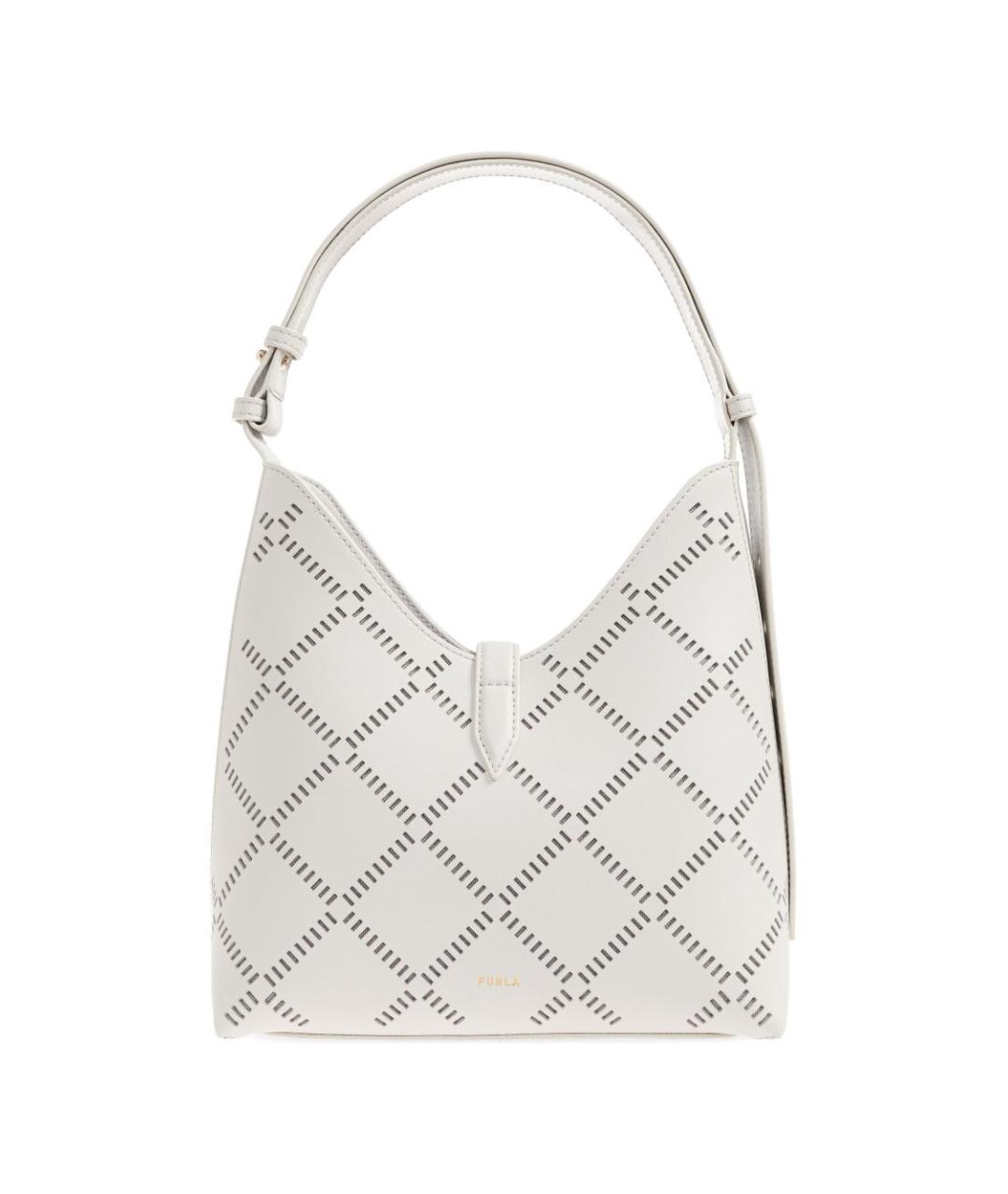 FURLA Белая кожаная сумка тоут, фото 3