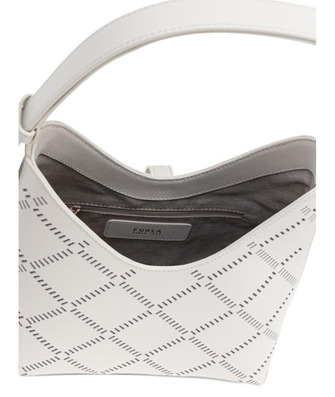 FURLA Белая кожаная сумка тоут, фото 4