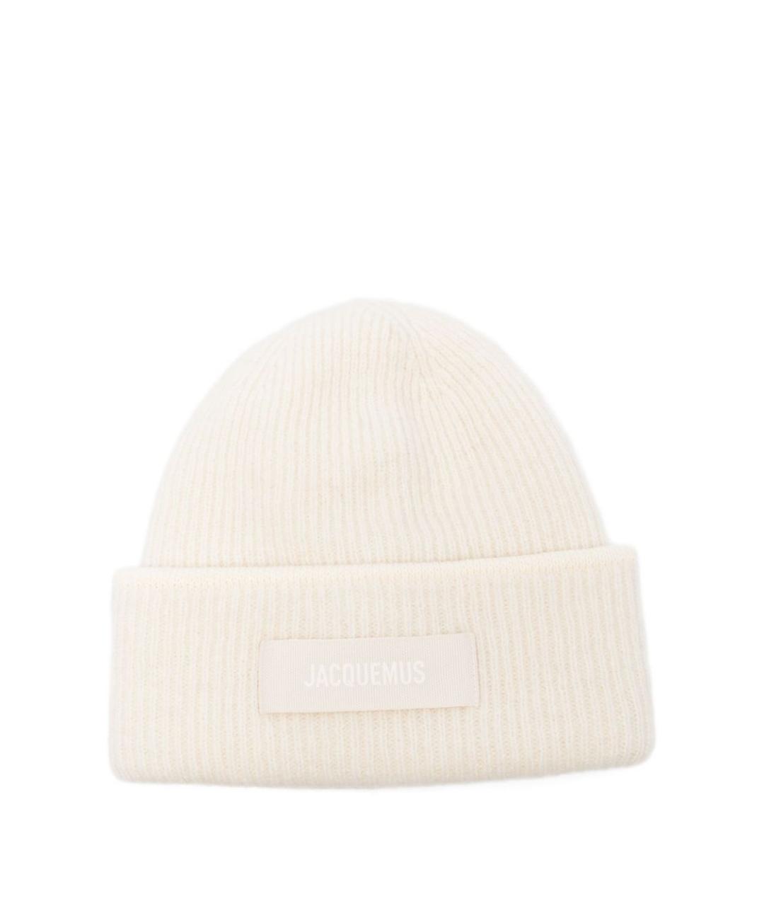 JACQUEMUS Белая шерстяная шапка, фото 1