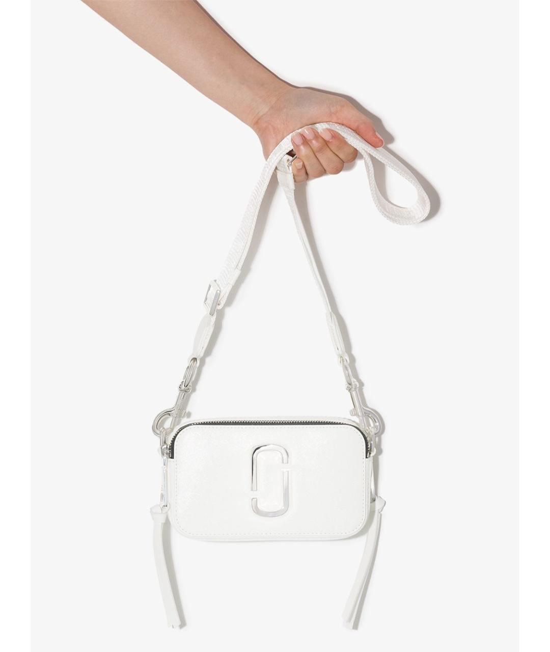 MARC JACOBS Белая кожаная сумка через плечо, фото 6