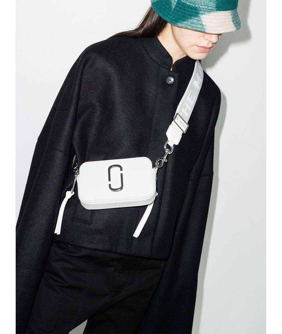 MARC JACOBS Белая кожаная сумка через плечо, фото 4