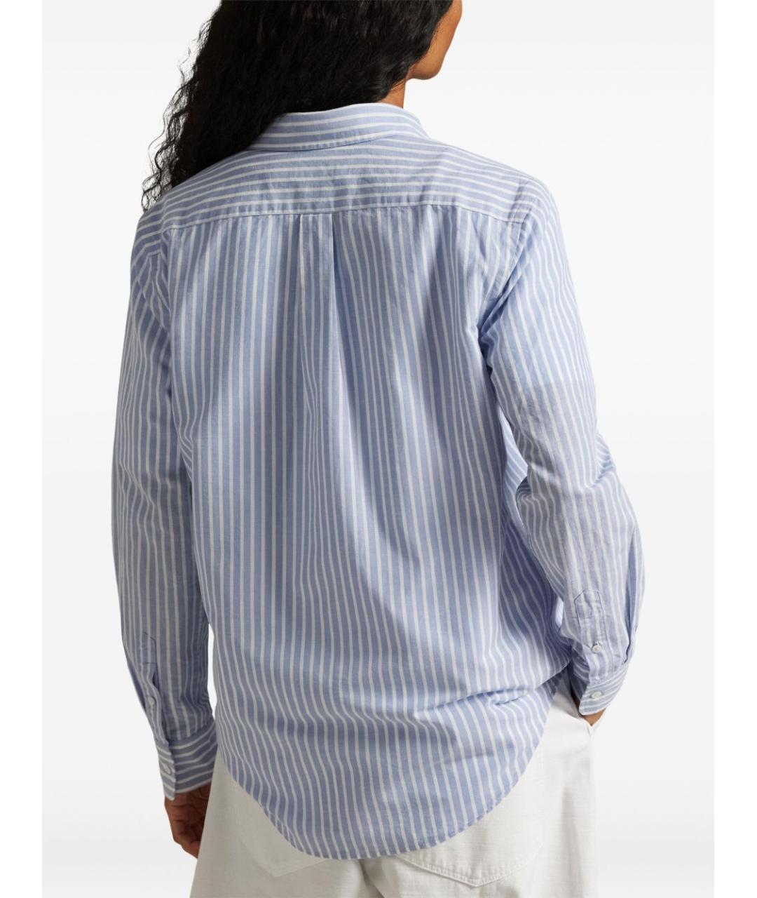 RALPH LAUREN Голубая хлопковая рубашка, фото 2