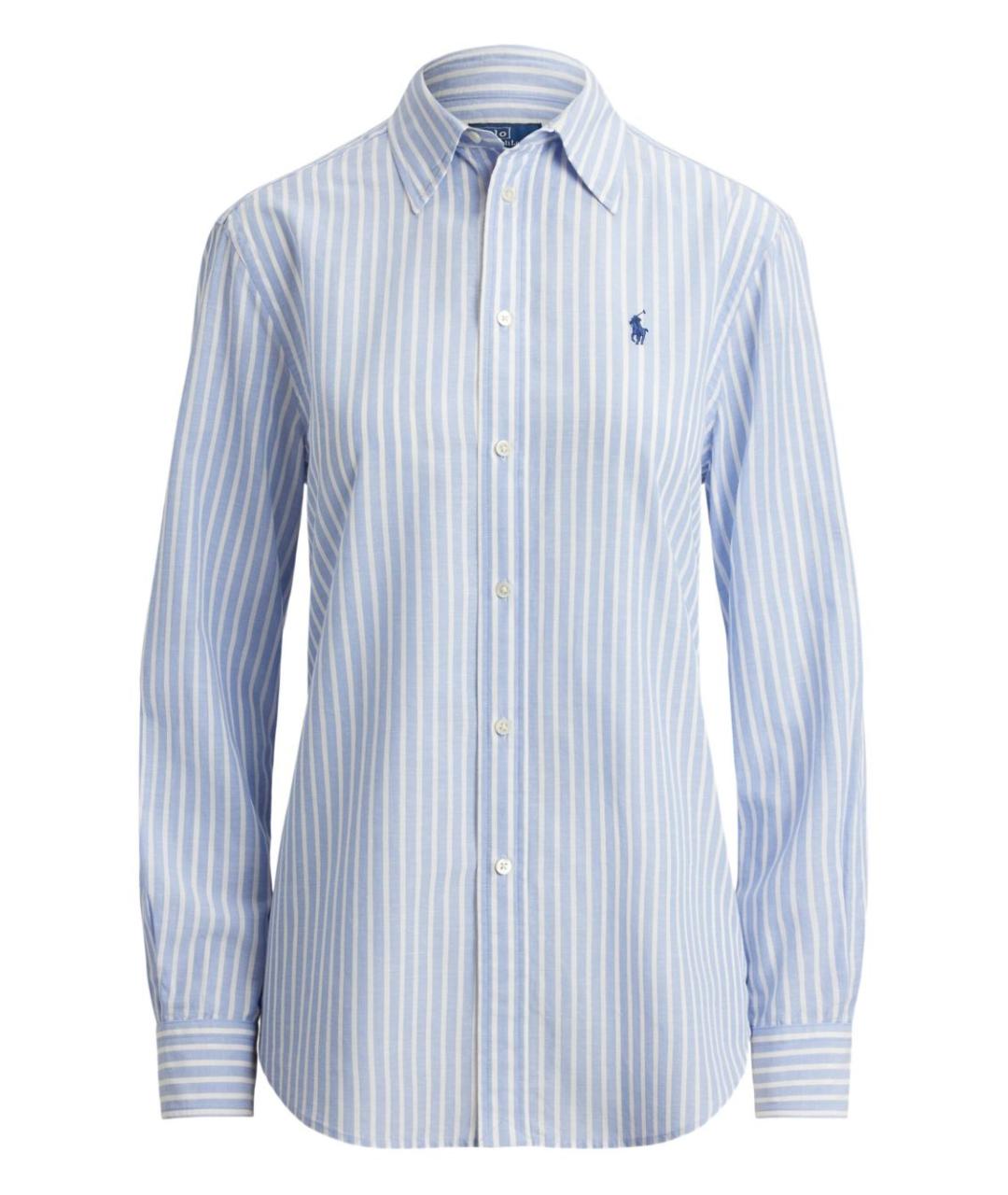 RALPH LAUREN Голубая хлопковая рубашка, фото 1