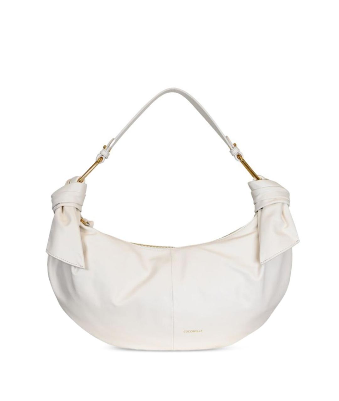 COCCINELLE Белая кожаная сумка через плечо, фото 1