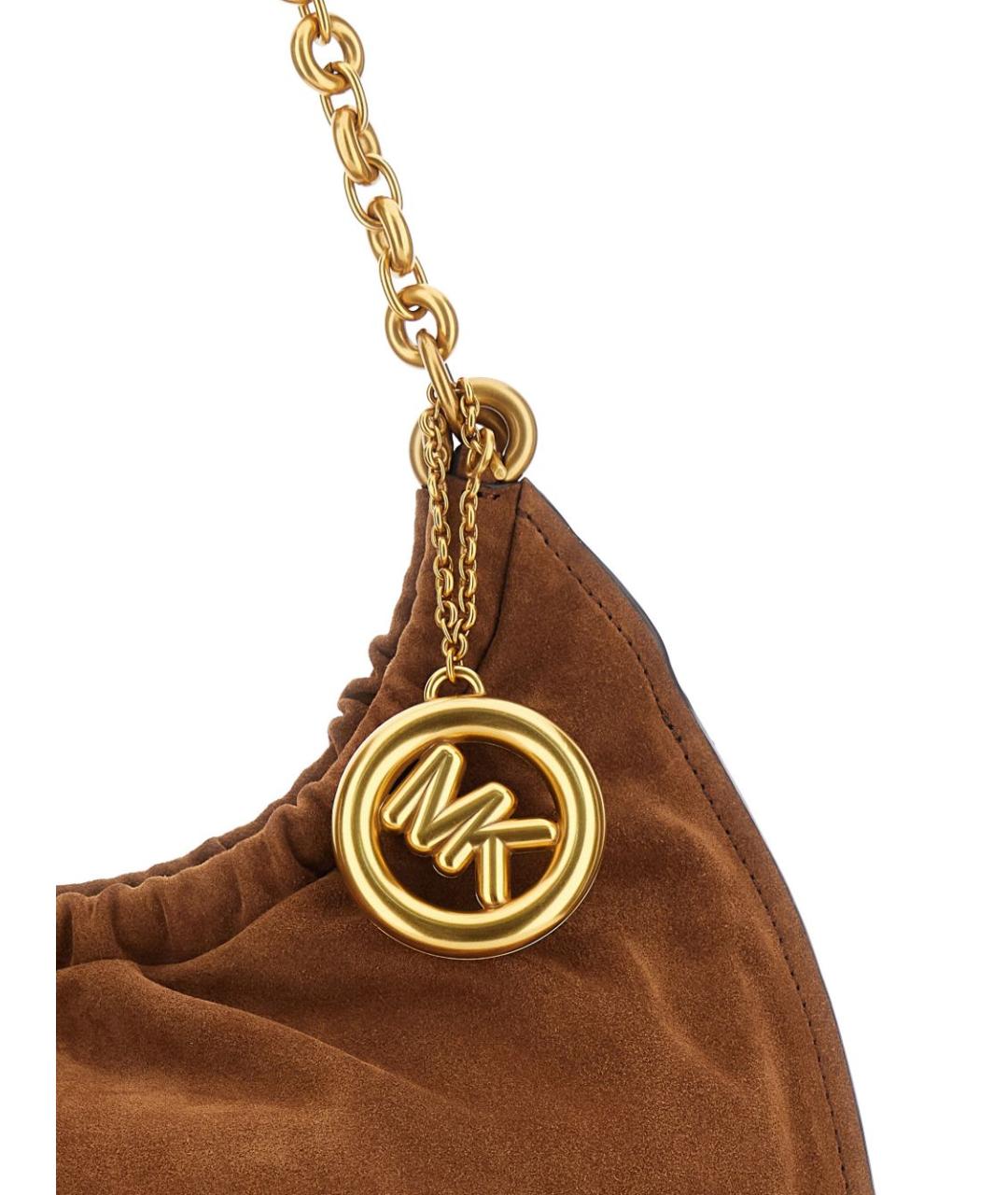 MICHAEL KORS Коричневая замшевая сумка тоут, фото 3