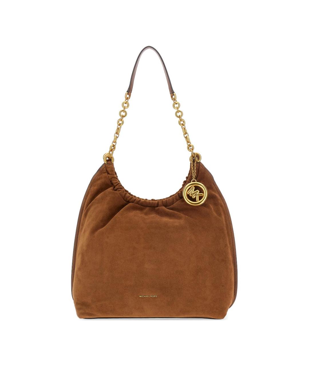 MICHAEL KORS Коричневая замшевая сумка тоут, фото 1