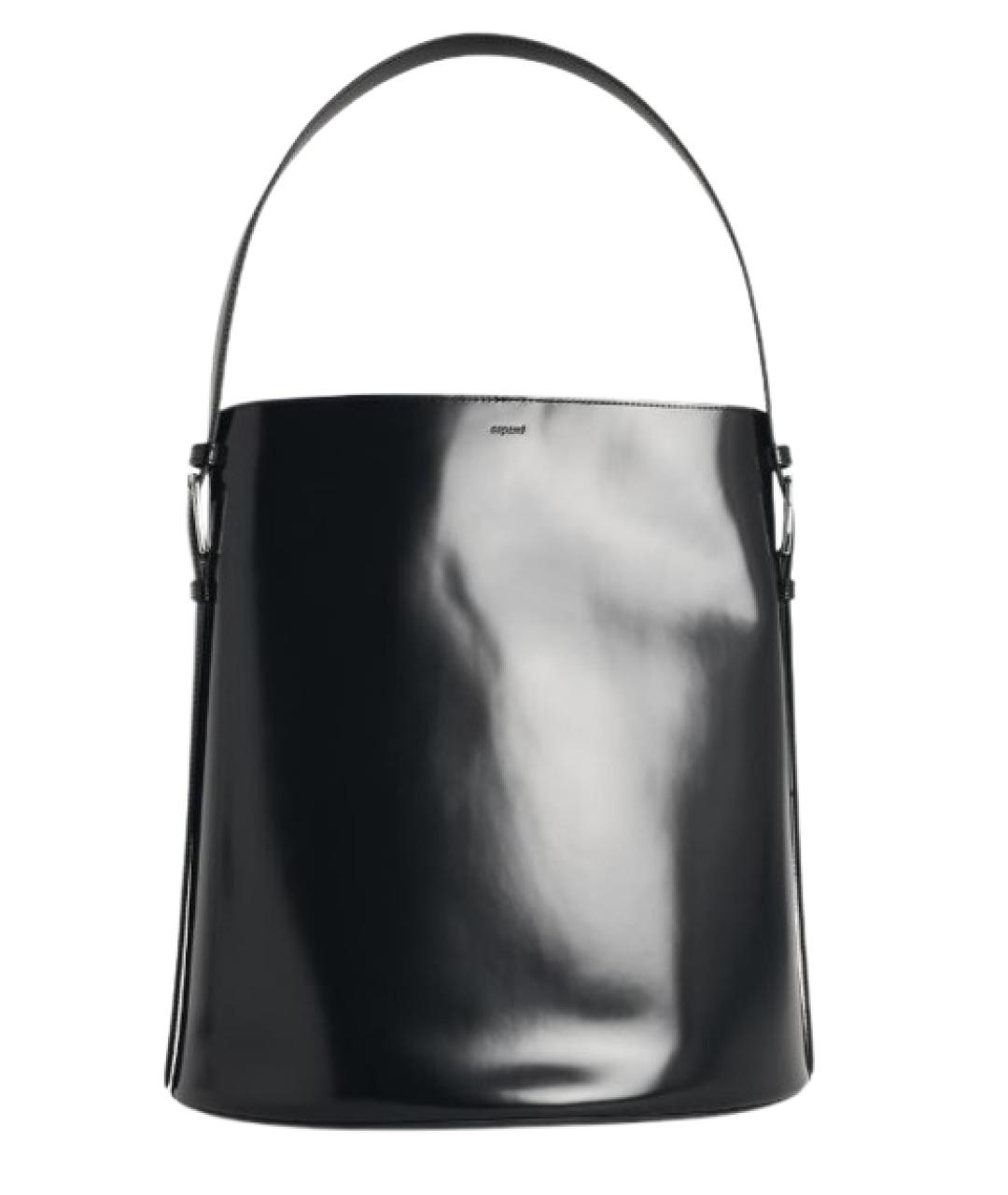 COPERNI Черная кожаная сумка с короткими ручками, фото 1