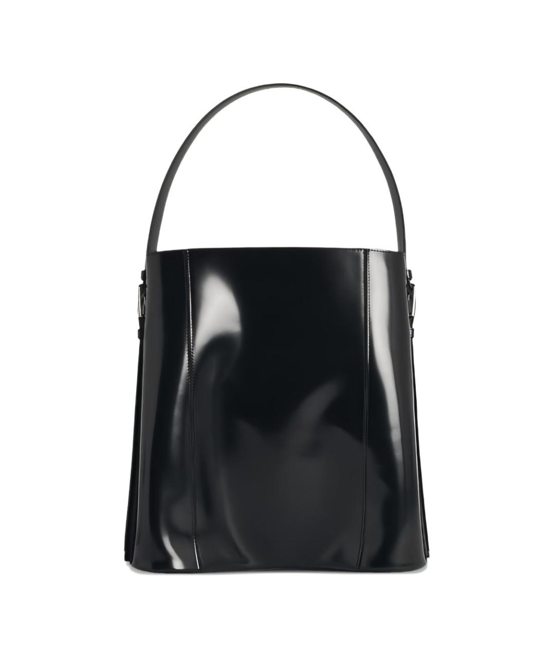 COPERNI Черная кожаная сумка с короткими ручками, фото 4