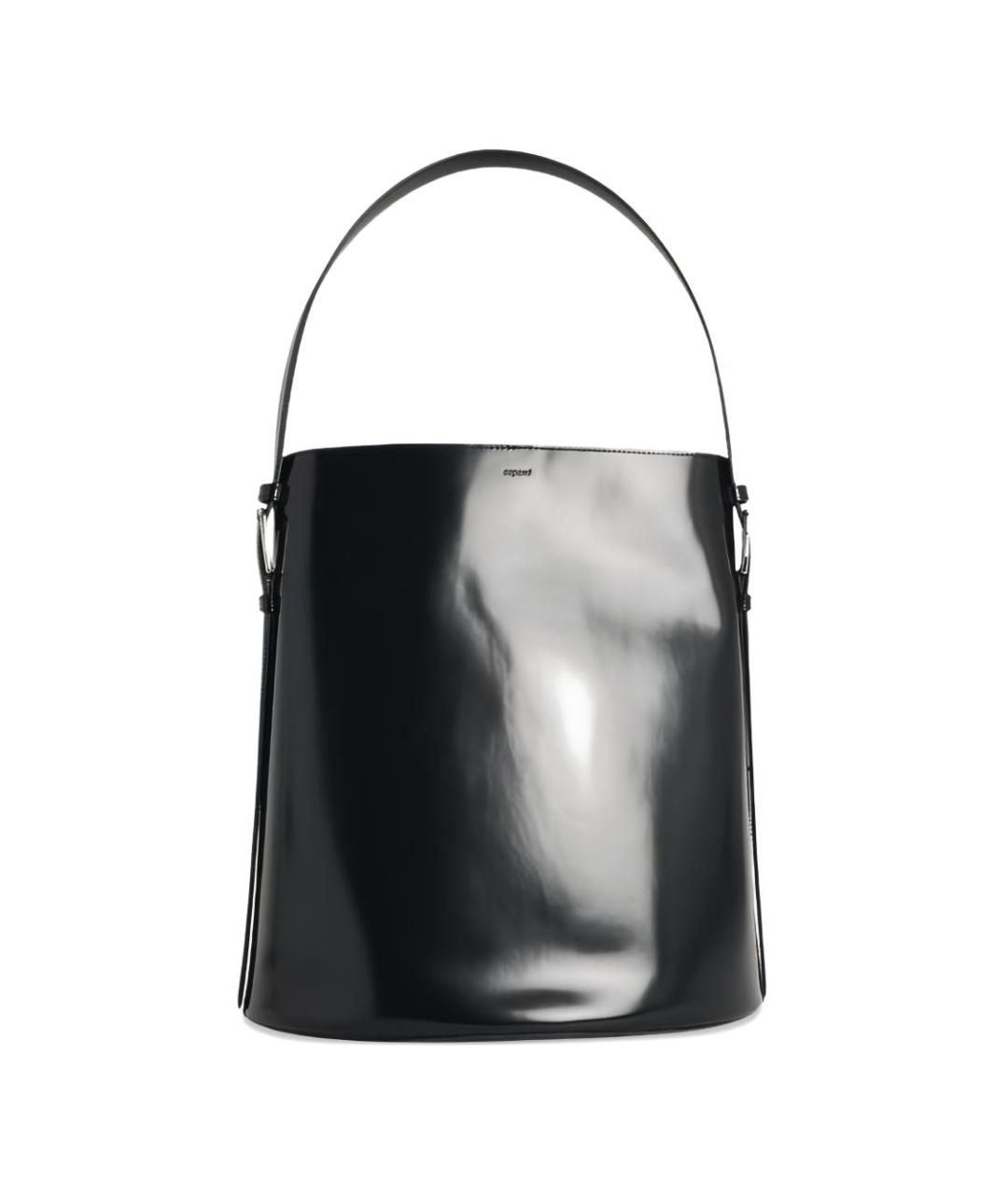 COPERNI Черная кожаная сумка с короткими ручками, фото 3