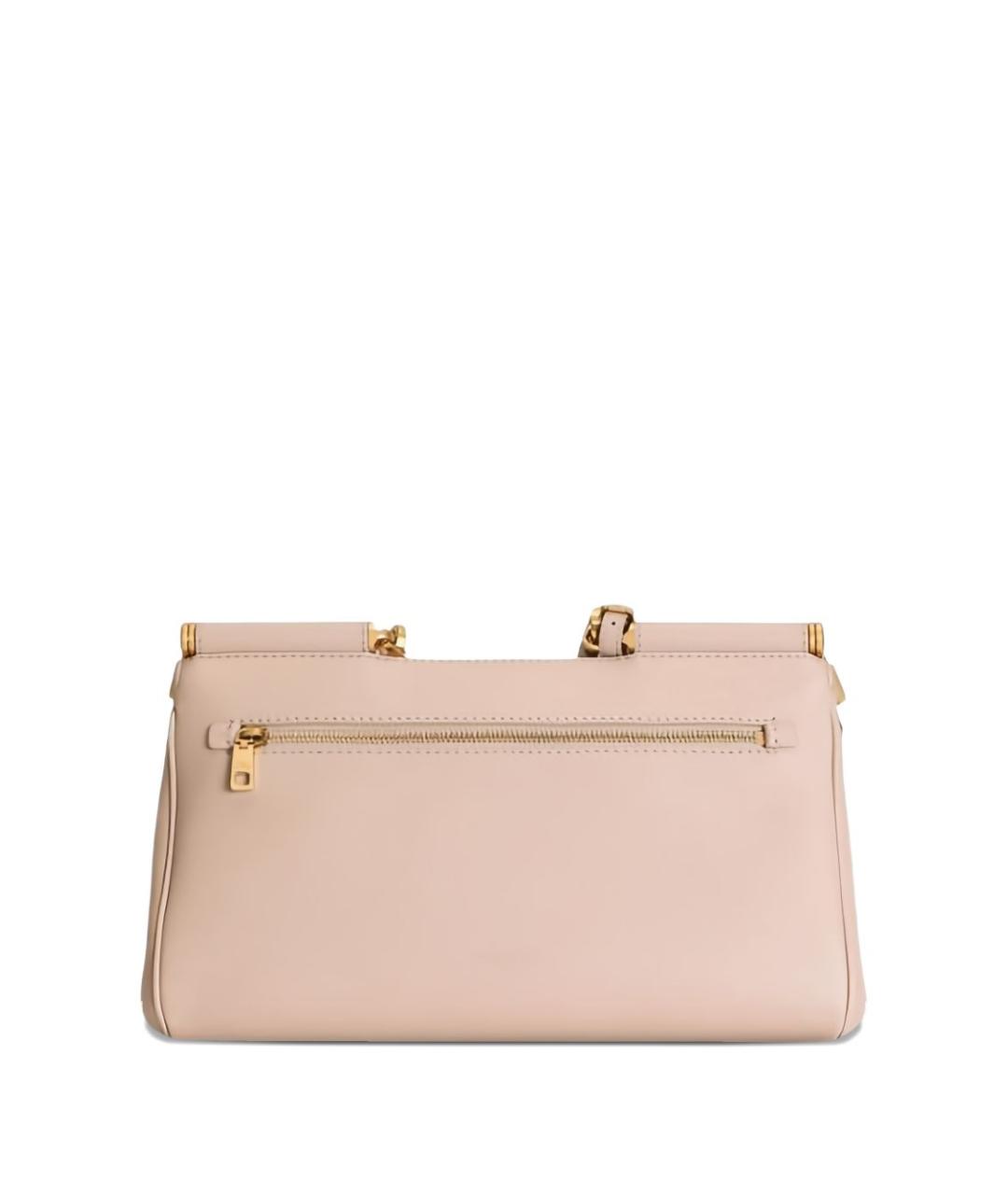 DOLCE&GABBANA Розовая кожаная сумка тоут, фото 3