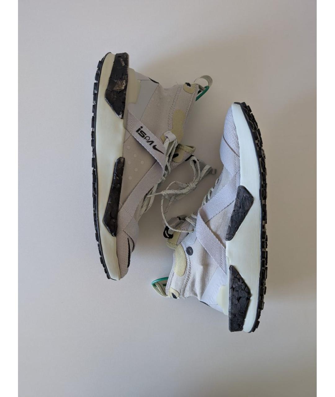 NIKE Серые синтетические кроссовки, фото 3