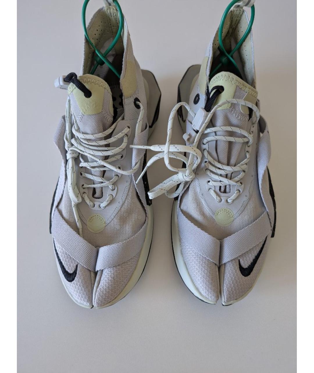 NIKE Серые синтетические кроссовки, фото 4