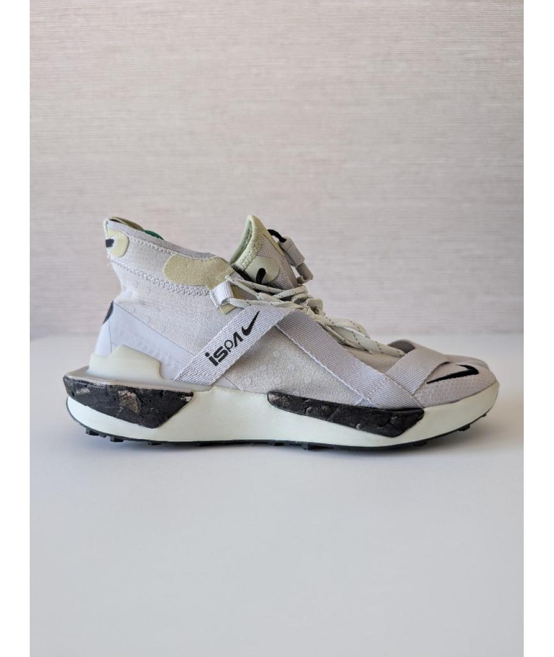 NIKE Серые синтетические кроссовки, фото 10