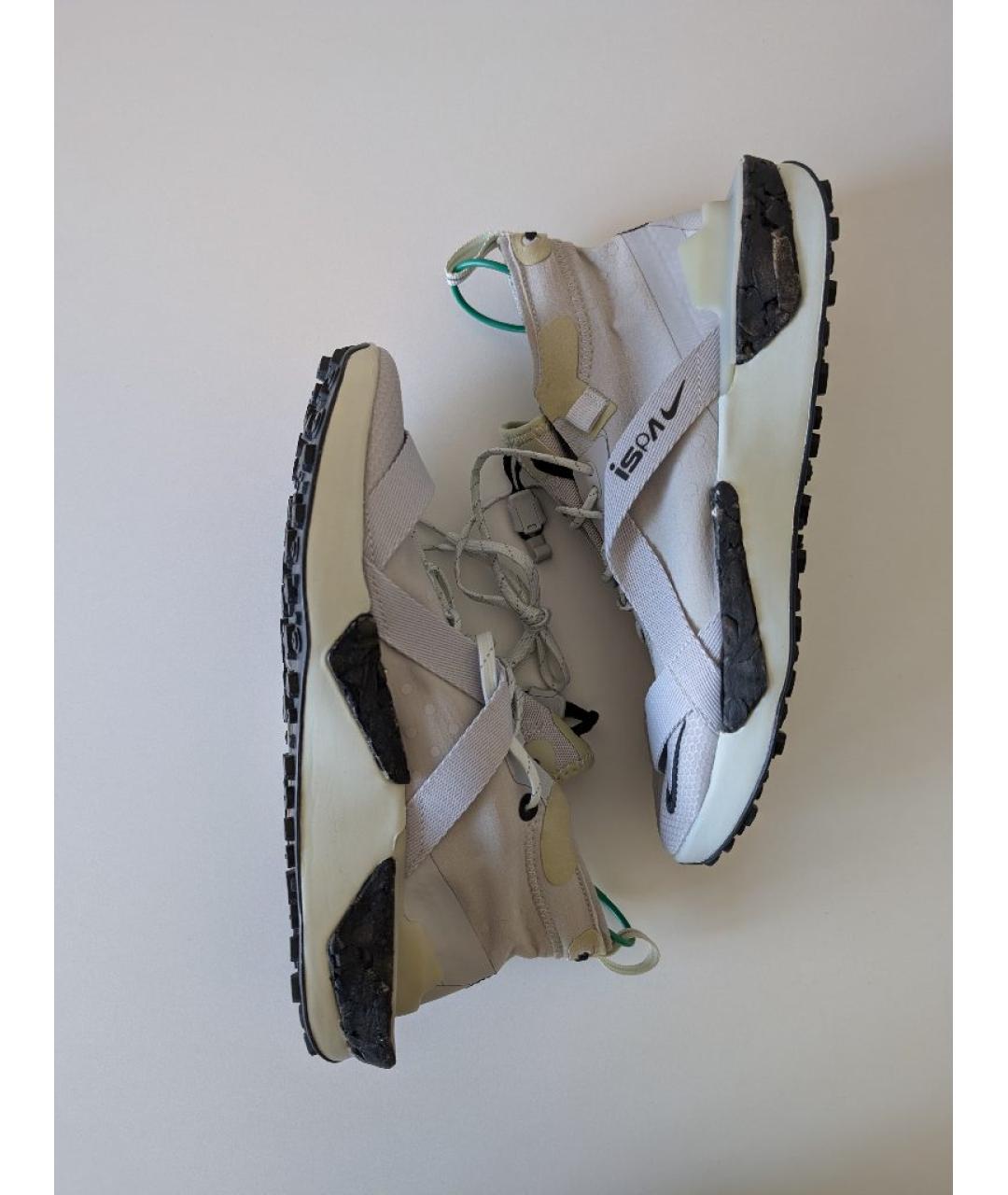 NIKE Серые синтетические кроссовки, фото 2