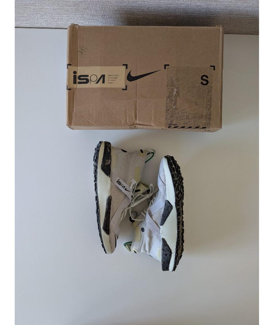 NIKE Серые синтетические кроссовки, фото 9