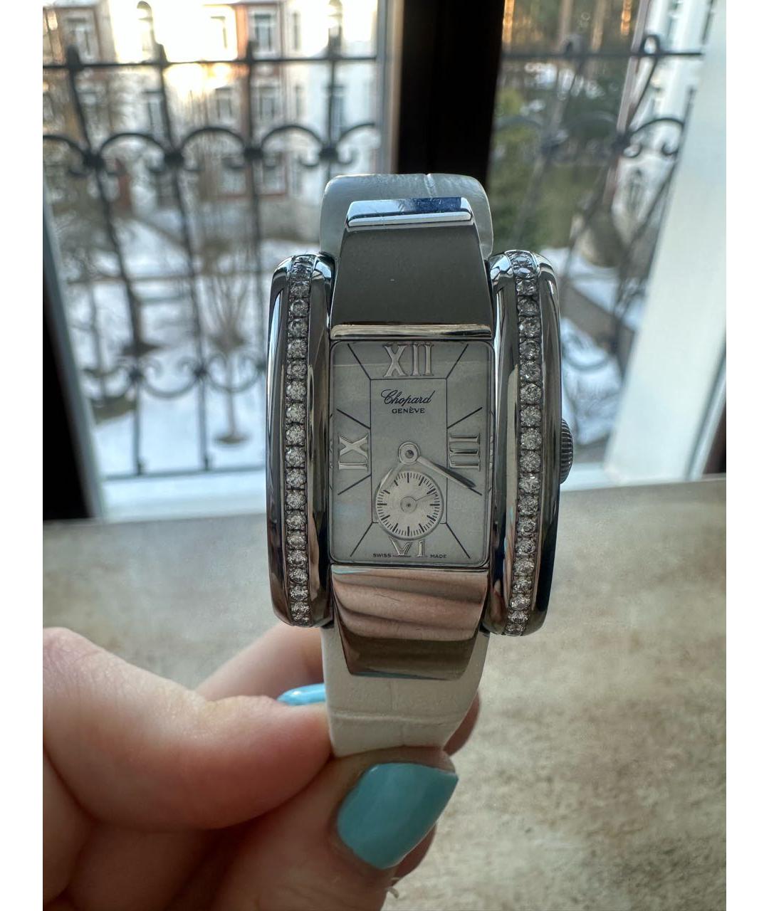CHOPARD Белые металлические часы, фото 5