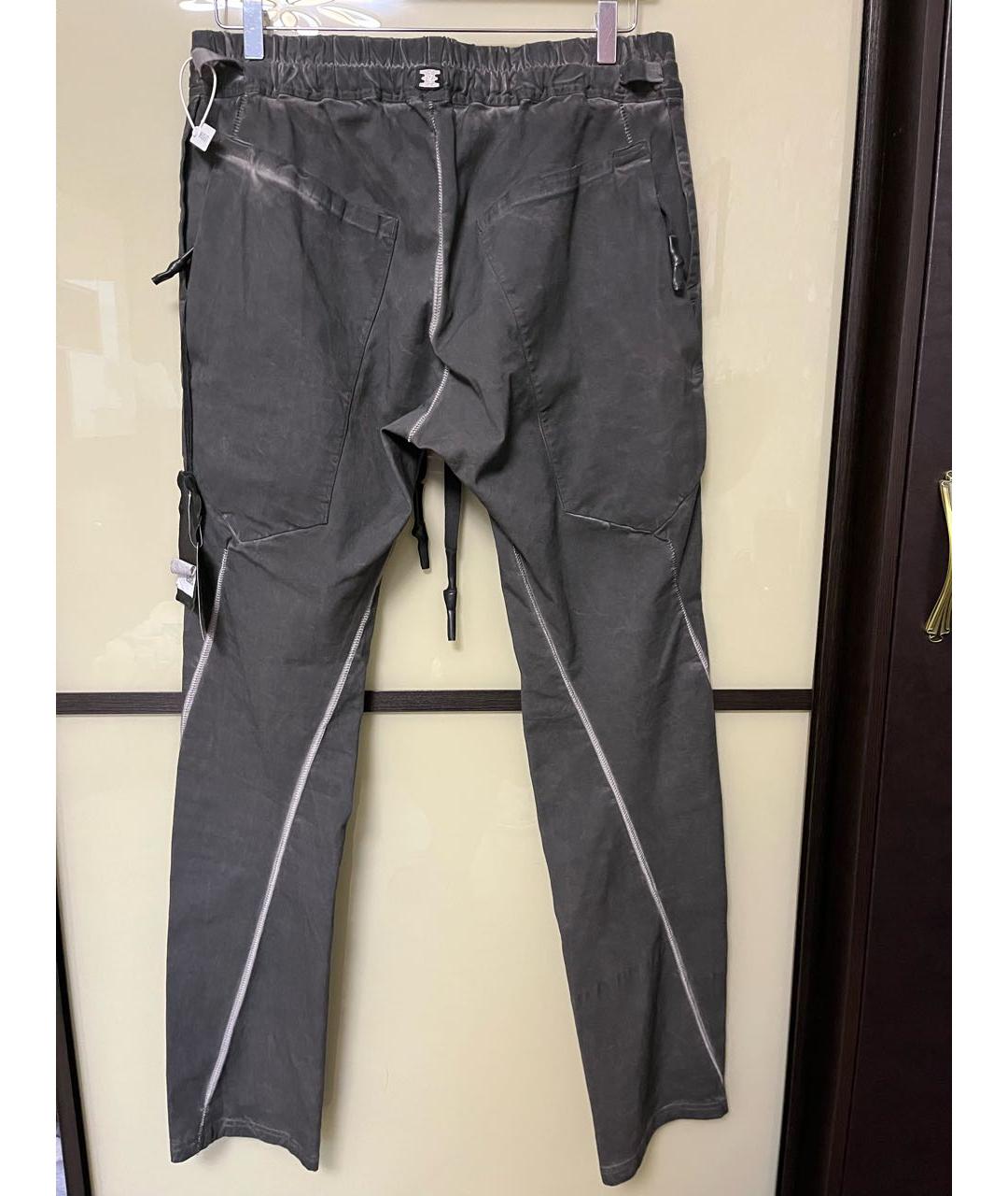 11 BY BORIS BIDJAN SABERI Серые вискозные повседневные брюки, фото 2